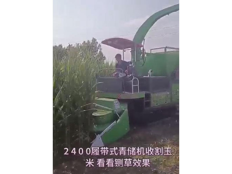履带升级版收割玉米视频
